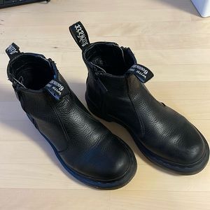 Black Leather Doc Martens Boots in good condition